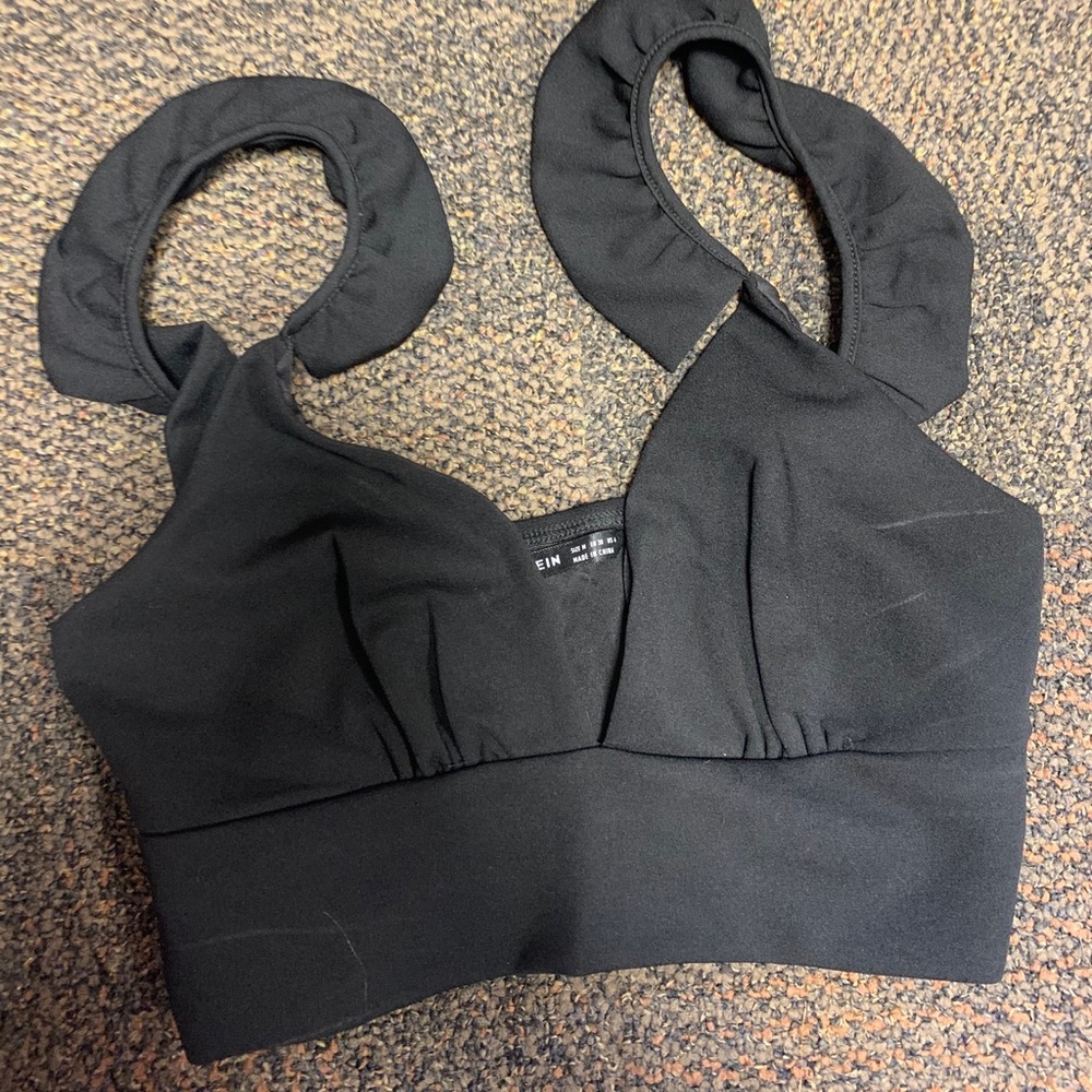 shein black crop top